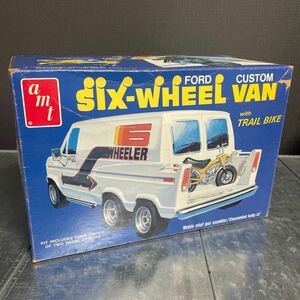 AMT SIX-WHEEL VAN FORD CUSTOM with TRAIL BIKE 1/25 未組立 激レア 希少 ビンテージ