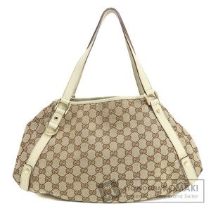 GUCCI グッチ 130736 GG ハンドバッグ キャンバス レディース 中古