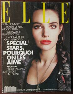 ELLE フランス 1989年 ベアトリス・ダル ショーン・コネリー ジュリー・デルピー ジル・ベンシモン モニカ・ベルッチ カレン・マルダー