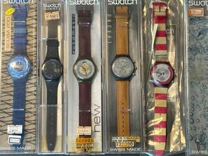 SWATCH 当時物 セット未使用品ですが長期保管品の為ジャンク扱い　5個の内、1個は電池交換済み、1個は自動巻きで振ると動きました 送料込み