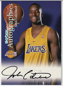 1999-00 Skybox Autographics John Celestand Lakers Rookie Auto