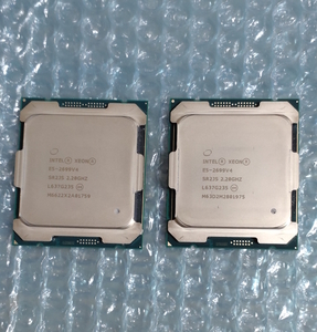 ◆◇送料無料◇◆動作確認済◆ Xeon E5-2699 V4（インテル Xeonプロセッサー E5-2699 V4）FCLGA2011-3 2個セット◆領収書発行可能◆P142