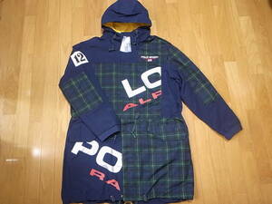 【送料無料 即決】海外限定 POLO SPORT RALPH LAUREN MASH UP MARSH JACKET ネイビー チェック M 新品 復刻ポロ スポーツ フィッシュテール