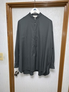 3 美品 23AW MARKAWARE オーガニックウールヴィエラ / パジャマシャツ