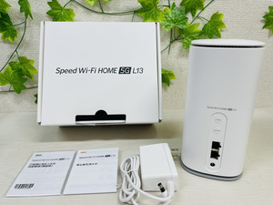 7123-05★ZTE/ au/ Speed Wi-Fi HOME 5G L13 / ZTR02WU /ホワイト/ Wi-Fiルーター/ネットワーク利用制限◯★