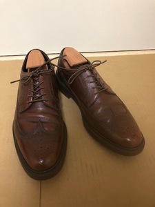 Florsheim フローシャイム 革靴 ヒール交換済 ヴィンテージ vintageshoes ウイングチップ シボ グレインレザー ビンテージシューズ
