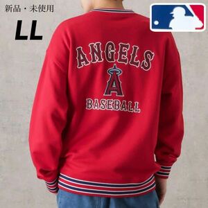 完売品！【LL】MLB 公式 エンゼルス 長袖 スウェット トレーナー メンズ/大谷翔平 ユニフォーム グッズ tシャツ パーカー エンジェルス XL