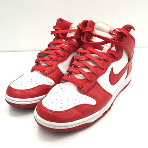 【中古】NIKE DUNK HIGH Championship White and Red サイズ29cm DD1399-106 ナイキ ダンク[240091347863]