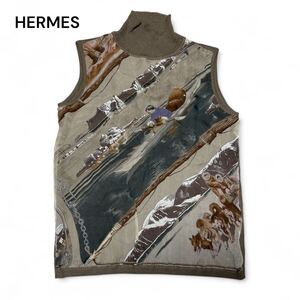 HERMES エルメス カシミア GRONLAND ノースリーブ M