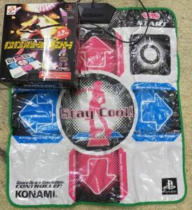 Ffg_02A_0588_ ダンスダンス レボリューション専用コントローラー★プレイステーション専用★ダンレボDDR★箱有り★PS コナミ RU17