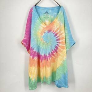 4XL KOLOA SURF COMPANY Tシャツ Vネック タイダイ 半袖 リユース ultramto ts1435