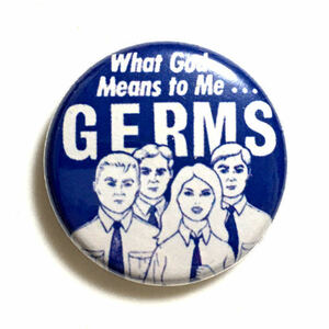 缶バッジ 25mm GERMS What God Means To Me ジャームス LA Punk Joan Jett