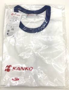 SS kanko 丸首 クルーネック 半袖 シャツ 体操着 花紺 ホワイト 学生 スポーツ 体育 カンコー 白 ジャージ 半そで Tシャツ 送料無料