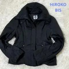 HIROKO BIS ヒロコ ビズ　中綿ジャケット　ブルゾン　黒　M