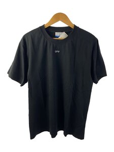 OFF-WHITE◆Tシャツ/XL/コットン/BLK/プリント/omaa027c99jer017