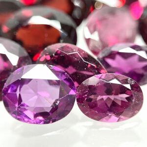 1円〜!!〔天然ガーネットおまとめ150ct〕n 約30g ルース 裸石 宝石 ジュエリー garnet ガーネット jewelry 柘榴石 w5 27