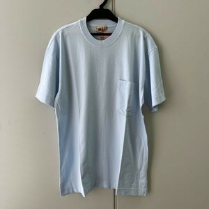 K329-K44-5159 ◎ HERMES エルメス 半袖 Ｔシャツ メンズ Sサイズ トップス 洋服 ライトブルー系 水色 紳士 アパレル ファッション ①