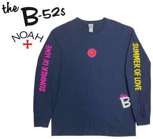 NOAH × THE B-52S 長袖 Tシャツ XL サイズ ロンT ノア ビーフィフティートゥーズ ニューウェイブ バンド ネイビー