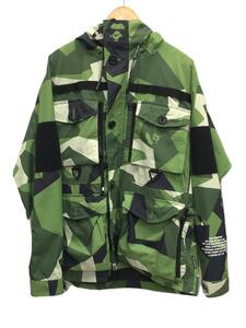 A BATHING APE◆マウンテンパーカ/XL/ポリエステル/GRN/総柄/001hje801010x