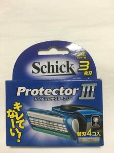 大人気 Schick protector シック プロテクター スリー 替刃 4個 三枚刃 男子 脱毛 髭剃り メンズ 男性 ボーイズ 剃刀 お得 激安 処分k