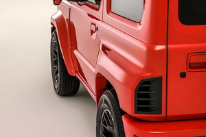 ダムド JIMNY SIERRA “little △（デルタ）” オーバーフェンダー 未塗装 ジムニーシエラ JB74W 個人宅不可 離島は要確認