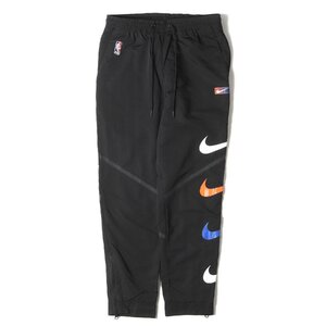 美品 KITH NYC キス ニューヨークシティー パンツ サイズ:M 21AW NIKE NBA New York Knicks ナイロン トラックパンツ ブラック 黒 コラボ