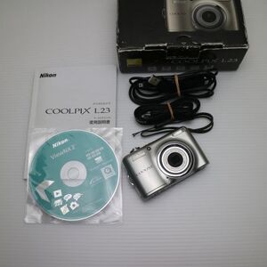 超美品 COOLPIX L23 シルバー 即日発送 デジカメ Nikon デジタルカメラ 本体 あすつく 土日祝発送OK