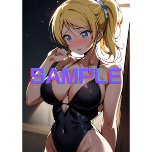 ラブライブ 絢瀬絵里 A4 ポスター AI イラスト アニメ 同人 15747915211girl,ayase