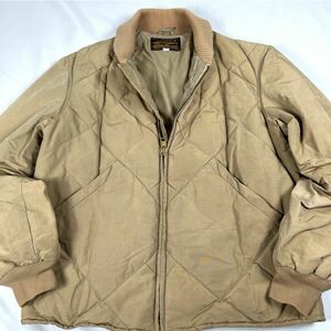 超希少XL相当◎USA製 極美品 70s Eddie Bauer スカイライナー エディーバウアー 黒タグ ヴィンテージ キルティング ブルゾン ダウン 