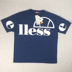 【新品】ellesse エレッセ ビッグロゴ Tシャツ EH19115R Mサイズ 青 半袖