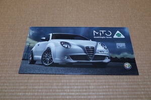 【貴重 稀少 超激レア】アルファロメオ MITO ミト クアドリフォリオ ヴェルデ Quadrifoglio Verde カタログ 2010年6月版 新品