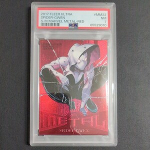 【 PSA7 】スパイダーグウェン SPIDER-GWEN マーベル METAL RED 【2017 MARVEL FLEER ULTRA 】