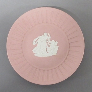 ウェッジウッド WEDG WOOD ジャスパー 陶器 ピンク×アイボリー 小物入れ 小物