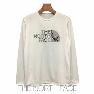 THE NORTH FACE ,ザノースフェイス ,ロングスリーブフットプリントロゴティー, 半袖Tシャツ ,アウトドアウェア, 古着, Mサイズ