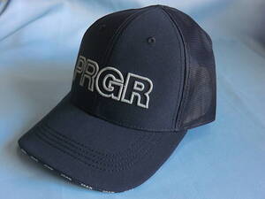 PRGR 数量限定モデル ハーフメッシュキャップ PMCAP-105 ネイビー