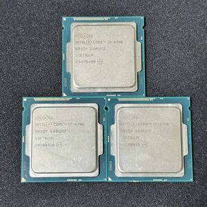 CPU Intel Core i7 4790 動作確認済 3個セット