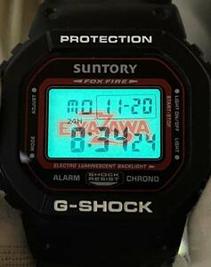 即決/G-SHOCK/ウォッチ/矢沢永吉/コラボ/時計/DW-5600/別注/サントリー/限定/スピード/Wネーム/レア/YAZAWA/ビンテージ/非売品/レア/ヤザワ