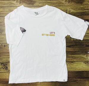 衝撃の1円スタート！大人気シンプルベーシックデザイン！【ナナミカ】オリジナル高級クラシックTシャツ！ホワイト/M表記/B43