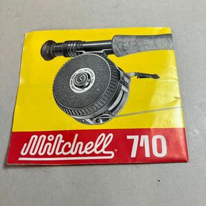 MITCHELL ミッチェル　710 フライリール　取扱説明書　美品　最後の写真のように僅かにキズあり