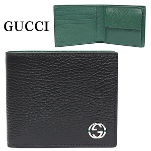 グッチ 財布 GUCCI メンズ 折財布 二つ折り財布 レザー アウトレット 610466 CAO2N 1080 新品