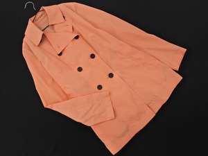 Aquascutum アクアスキュータム ダブルボタン ジャケット size8/オレンジ ■◇ ☆ elc4 レディース