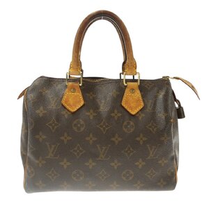 1円スタート LOUIS VUITTON ルイヴィトン スピーディ25 M41528 SP0999 モノグラム ハンドバッグ ミニボストンバッグ ブラウン レディース