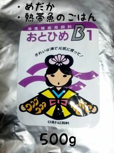 めだかのごはん　おとひめB1 500g リパック品　グッピー 熱帯魚 めだか