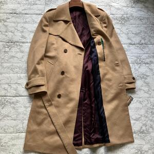 ポールスミス【Paul Smith】極上カシミヤ100％★キャメルカラー★高級【繊維の宝石】チェスターコート トレンチコート ダブル メンズ L