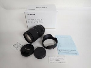 美品 TAMRON 17-70mm F2.8 Di III-A VC RXD B070S タムロン (SONY ソニー Eマウント) 大口径標準ズームレンズ 保証書付 ★ 6F8AB-2