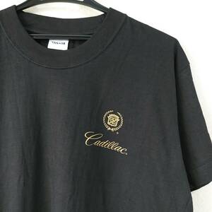 キャデラック ヤナセ　cadillac　YANASE　Tシャツ　自動車関連グッズ　企業もの　ノベルティ　黒　240703-05