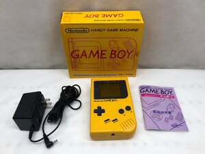 【稼動品】GAME BOY ゲームボーイ イエロー DMG-S-YA DMG-01 箱 取説