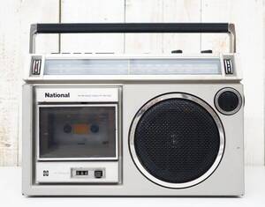 レトロコレクション　 　昭和レトロ　当時物　 ＊National ナショナル　 ＊FM/AM RADIO CASSETTE 　　レトロラジカセ　 ＊MODEL RX-1550　