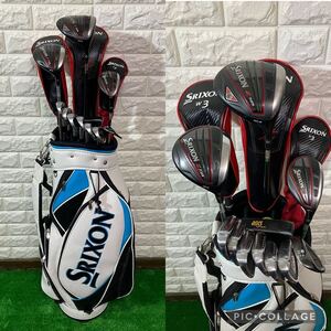 早い者勝ち☆DUNLOP SRIXON☆ダンロップ スリクソンZ585等 男性用ゴルフクラブ スリクソンセット ダンロップ製スリクソンキャディバッグ付