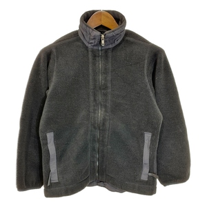 90年代 USA製 patagonia パタゴニア SYNCHILLA シンチラ フリースジャケット アウトドア ブラック (レディース M) 中古 古着 Q3401